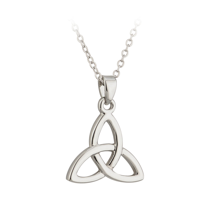 Solvar Silver Plated Trinity Knot Pendant S44972