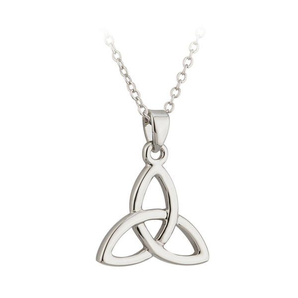 Solvar Silver Plated Trinity Knot Pendant S44972