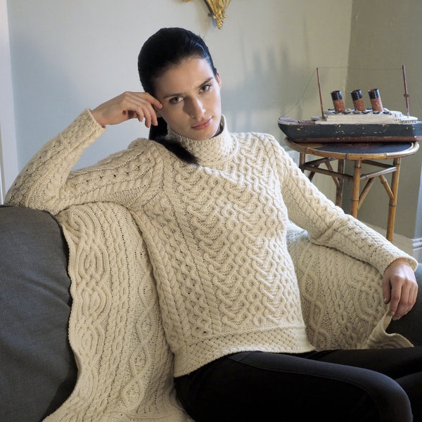 Luxurious Cable Knit Aran Sweater C4767