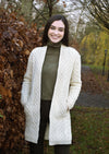 Aran Celtic Braid Edge Coat Natural