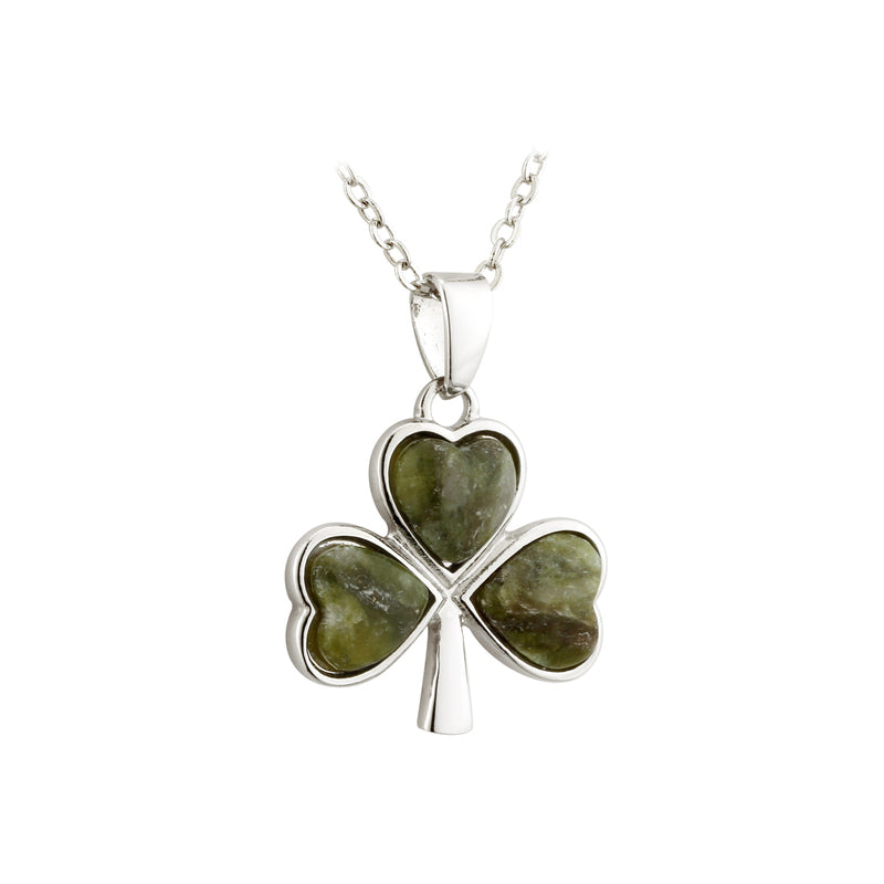 Connemara Marble Shamrock Pendant