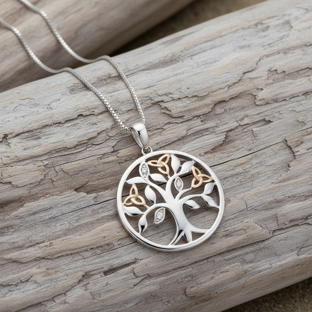 Diamond Tree Of Life Pendant