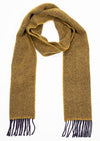 John Hanly Navy Mustard Herringbone Scarf 2444