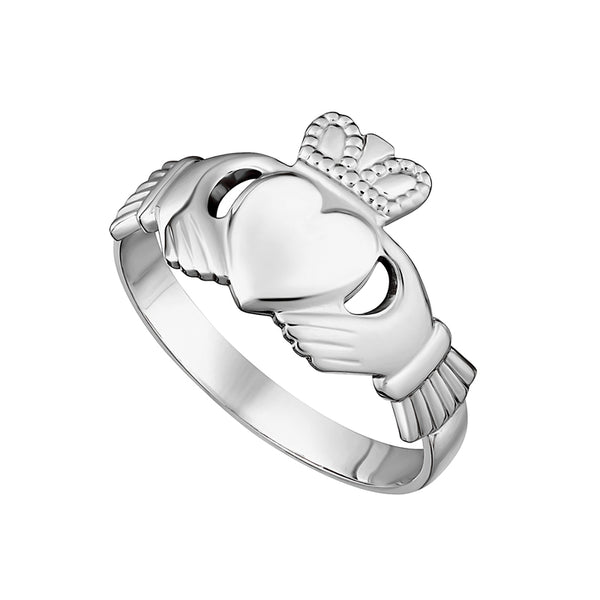 Solvar Ladies Sterling Silver Claddagh Ring