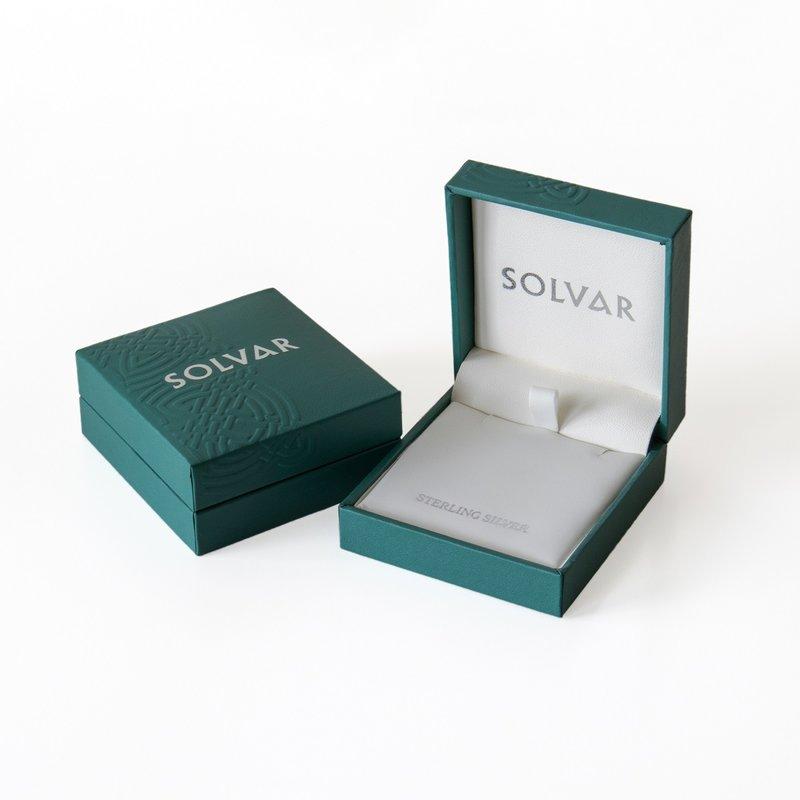 Solvar Green & Blue Shamrock Trinity Knot Bead