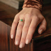 14K Gold Claddagh Emerald Ring