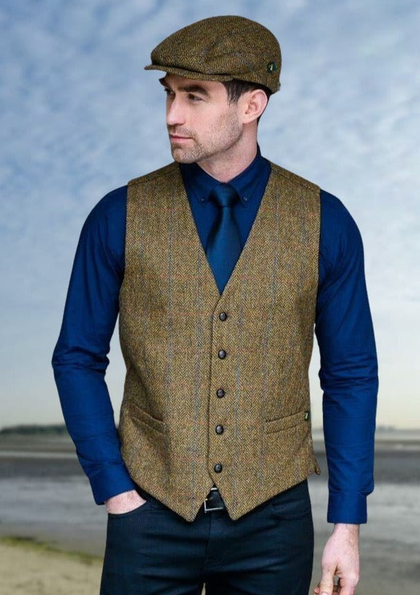 Mucros Brown Tweed Waistcoat