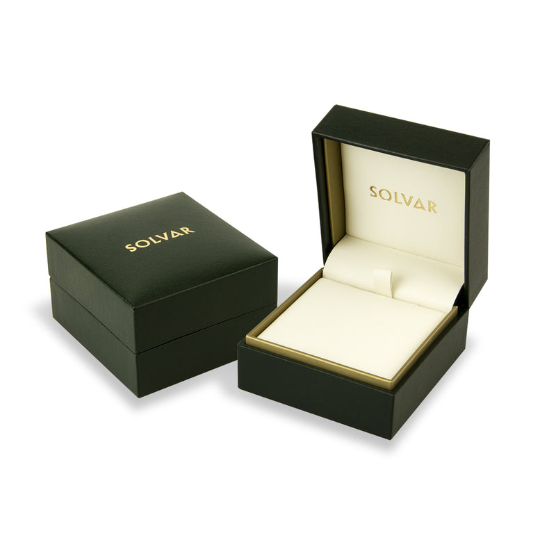 9K Diamond Oval Celtic Drop Earrings - Skellig Gift Store