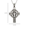 Sterling Silver Unisex Tree of Life Celtic Cross