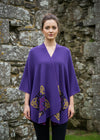 Jimmy Hourihan Purple Shawl with Celtic Motif
