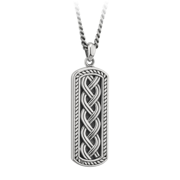 Men's Sterling Silver Oxidised Celtic Ingot