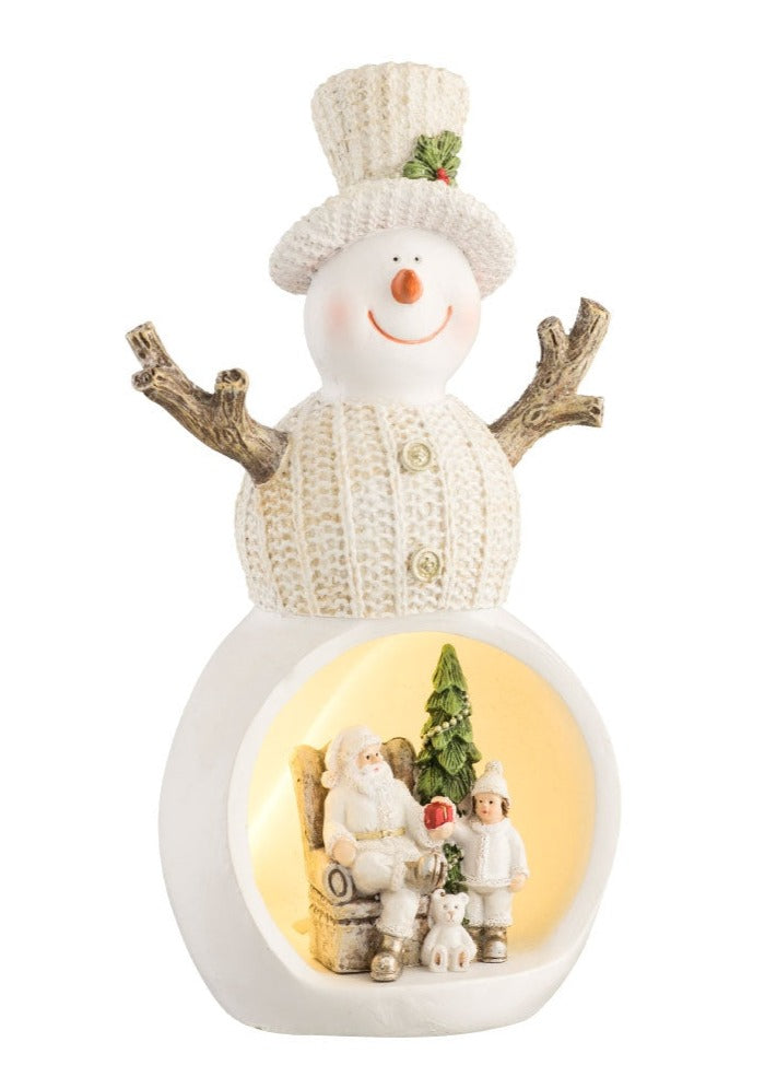 Aynsley Christmas Scene Snowman Led