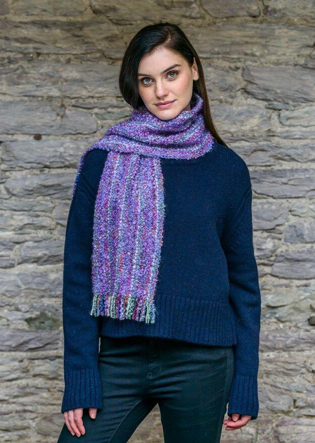 Mucros Lavender Mohair Scarf