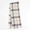 Foxford Neutral Block Check Scarf