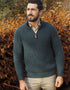Aran Fisherman's 1/2 zip Sweater | Peacock