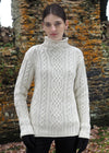 Aran Super Soft Merino Funnel Neck Sweater
