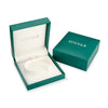 Sterling Silver Green Cz Claddagh Bangle