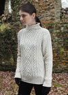 Aran Super Soft Merino Funnel Neck Sweater