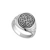 Men's Silver Celtic Knot Signet Ring