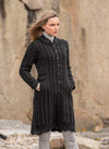 Leitrim Long Button Aran Coat