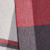 Foxford Aubergine Block Stripe Lambswool Scarf