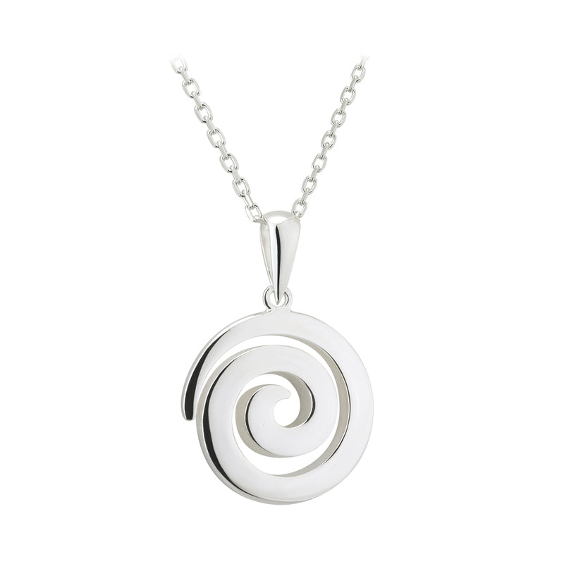 Solvar Sterling Silver Spiral Pendant