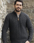 Men's Aran Super Soft 1/2 Zip Sweater