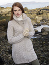 Aran Crafts Double Collar Sweater Coat 