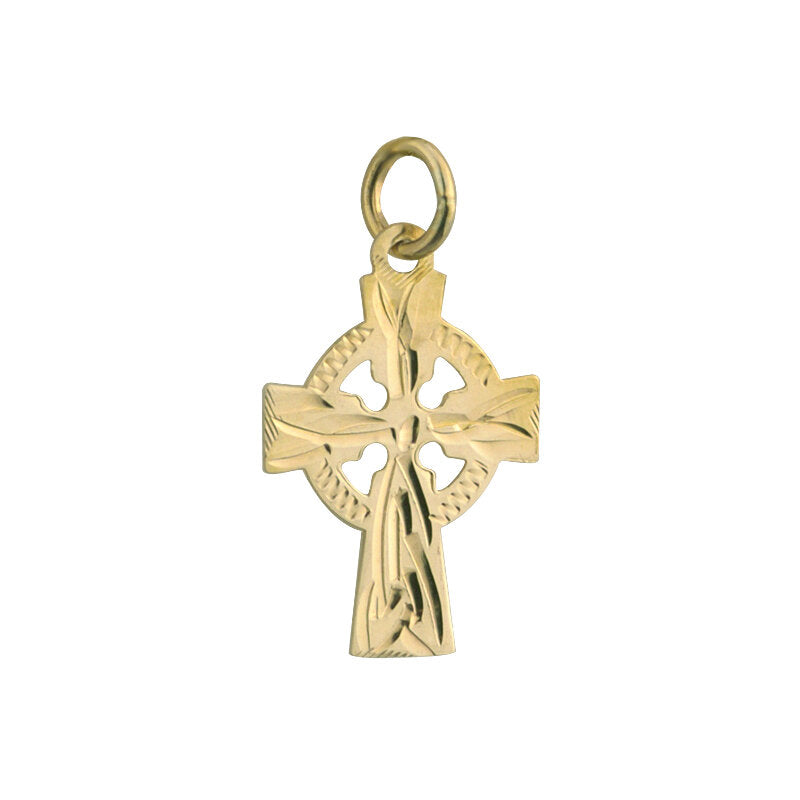 14k Cross Charm 15mm