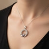 Solvar June Birthstone Claddagh Pendant S46117/6