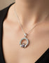 June Birthstone Claddagh Necklace