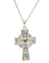 Emerald Celtic Knot Cross