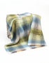 John Hanly Mohair-Decke | Grau Grün Blau