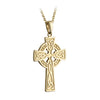 Gold Double Sided Celtic Irish Cross Pendant