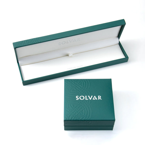 Sterling Silver Green Crystal Trinity Pendant - Skellig Gift Store