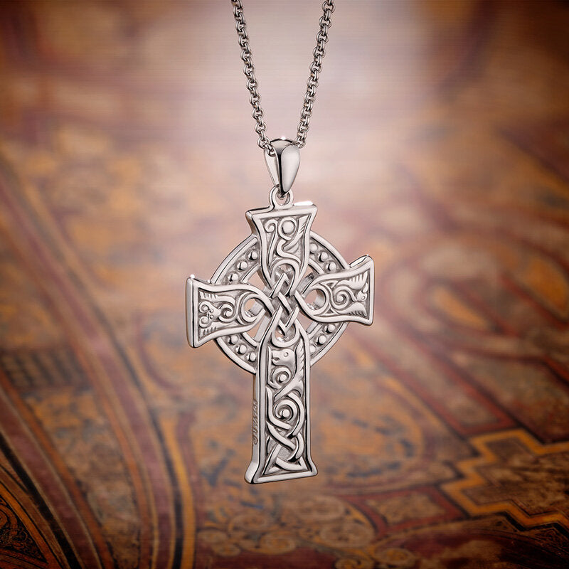 Large Four Apostles Celtic Cross Pendant