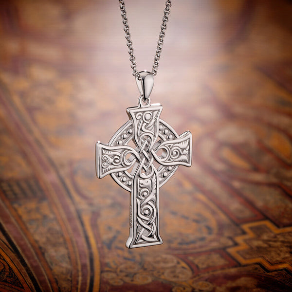 Large Four Apostles Celtic Cross Pendant