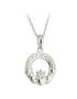 Sterling Silver Celtic Claddagh Pendant