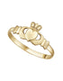 10K Gold Mini Claddagh Ring