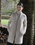 Aran Crafts Women's Natural Bandon Edge-to-Edge Merino Wool Coat | Made in Ireland