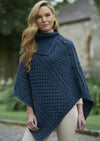 Aran Tipperary Cowl Neck Poncho