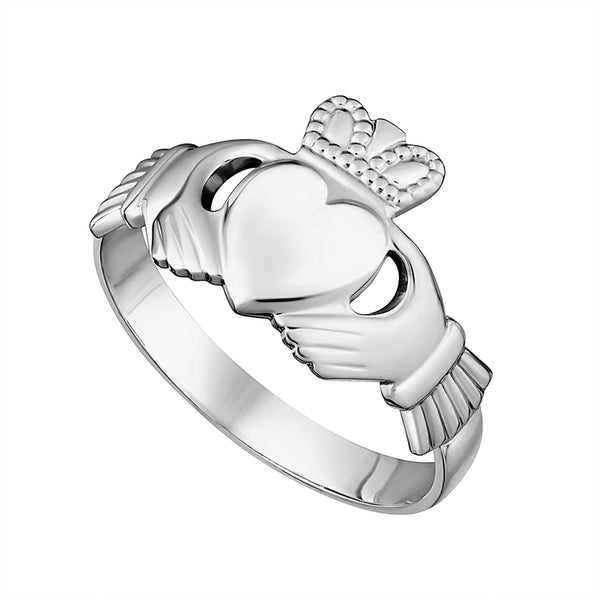 Gents Sterling Silver Claddagh Ring