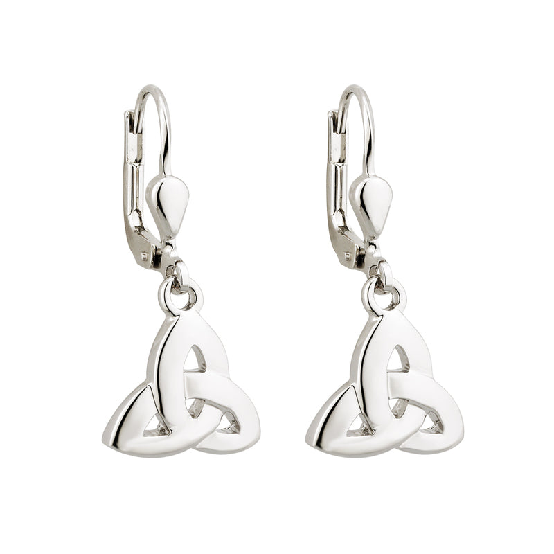 Solvar Rhodium Trinity Drop Earrings S33383
