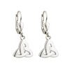 Solvar Rhodium Trinity Drop Earrings S33383