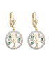 14K Gold Diamond & Emerald Tree Of Life Earrings *Limited*
