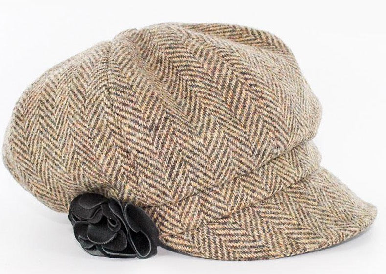 Mucros Brown Newsboy hat 7823-224