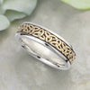 Solvar Ladies Silver & Gold Trinity Knot Ring