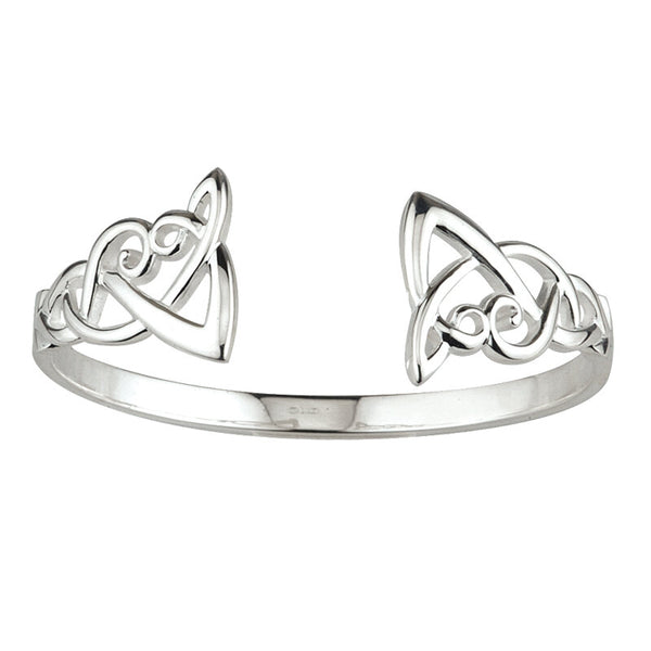 Silver Celtic Front Bangle