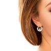 Silver Claddagh Creole Medium Earrings