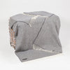 John Hanly Oversized Cashmere Throw | Grey Herringbone